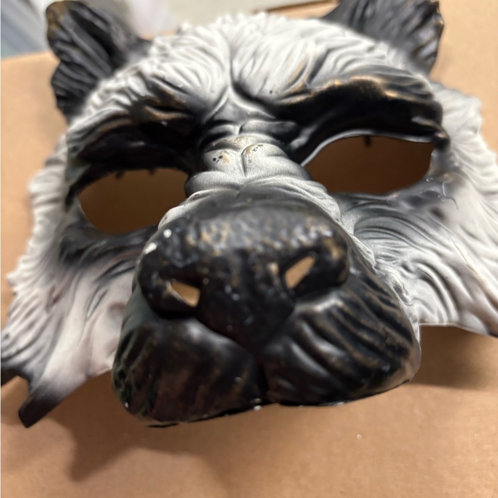 Wolf Mask in Black and Gray